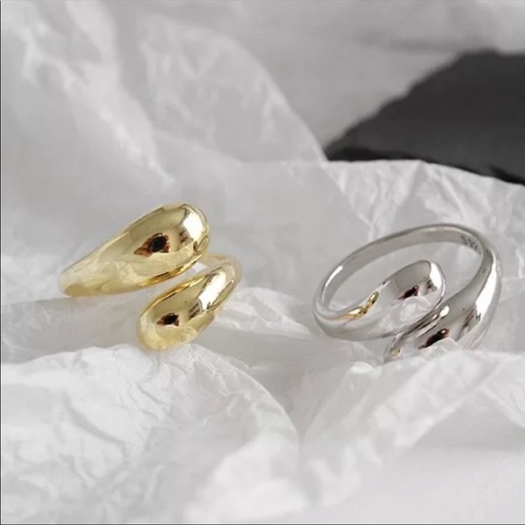 New Gold/925 Sterling Silver Wrap Ring - Picture 7 of 13